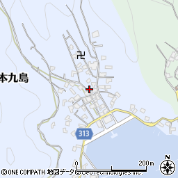 愛媛県宇和島市本九島1446周辺の地図