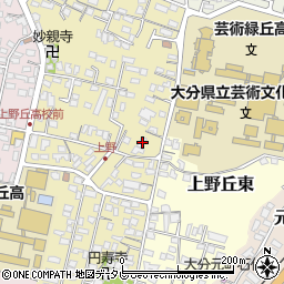 大分県大分市上野丘西15-7周辺の地図