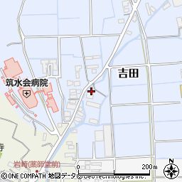 福岡県八女市吉田72周辺の地図