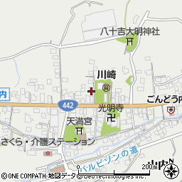 福岡県八女市山内509-5周辺の地図