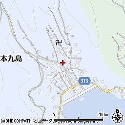 愛媛県宇和島市本九島1447周辺の地図