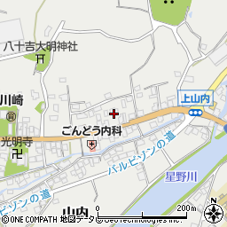 福岡県八女市山内591-1周辺の地図