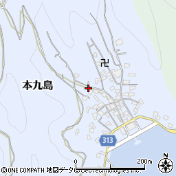 愛媛県宇和島市本九島1781周辺の地図