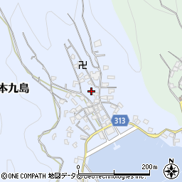愛媛県宇和島市本九島1448周辺の地図