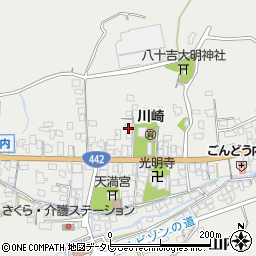 福岡県八女市山内509-8周辺の地図