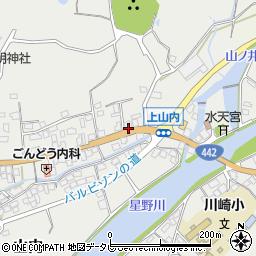 福岡県八女市山内611-6周辺の地図