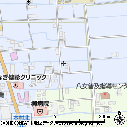 福岡県八女市吉田156-9周辺の地図