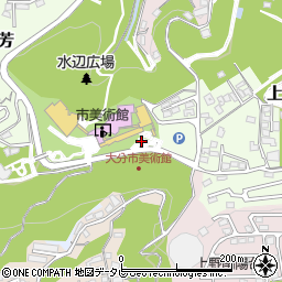 大分県大分市上野周辺の地図