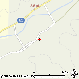 高知県高岡郡四万十町志和峰224周辺の地図