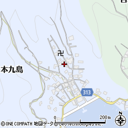 愛媛県宇和島市本九島1535周辺の地図