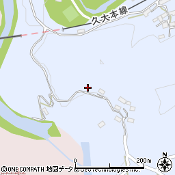 大分県玖珠郡九重町後野上256周辺の地図