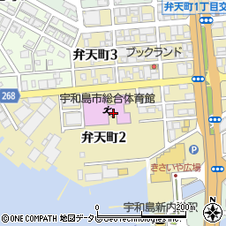 愛媛県宇和島市弁天町周辺の地図