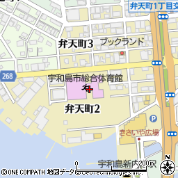 愛媛県宇和島市弁天町周辺の地図