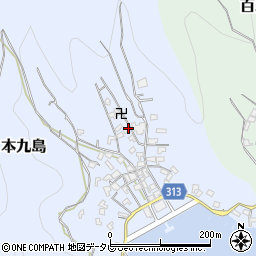 愛媛県宇和島市本九島1540周辺の地図