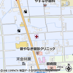 福岡県八女市吉田588周辺の地図
