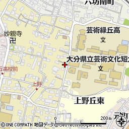 大分県大分市上野丘西15-1周辺の地図