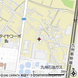 福岡県筑後市熊野827-26周辺の地図