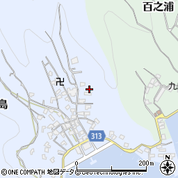 愛媛県宇和島市本九島1464周辺の地図