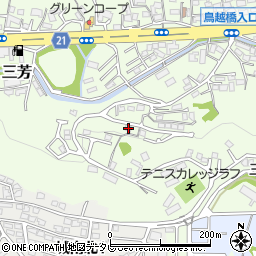 大分県大分市三芳955-2周辺の地図