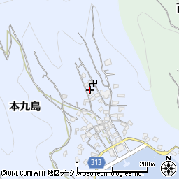 愛媛県宇和島市本九島1543周辺の地図