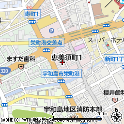 ラポール恵美須周辺の地図