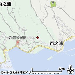 愛媛県宇和島市百之浦1250周辺の地図