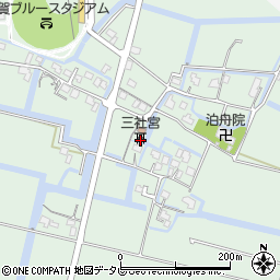 三社宮周辺の地図