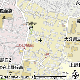 大分県大分市上野丘西7周辺の地図