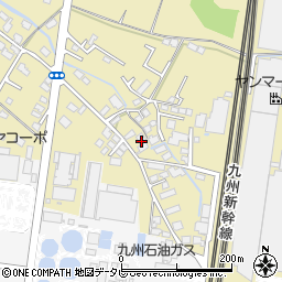 福岡県筑後市熊野866周辺の地図