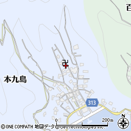 愛媛県宇和島市本九島1周辺の地図