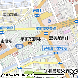 愛媛県宇和島市栄町港1丁目3周辺の地図