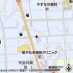 福岡県八女市吉田589周辺の地図