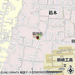 鉾神社周辺の地図