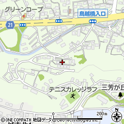 大分県大分市三芳910-7周辺の地図