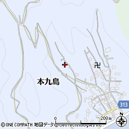 愛媛県宇和島市本九島1532周辺の地図