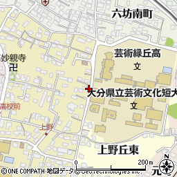 大分県大分市上野丘西14-7周辺の地図