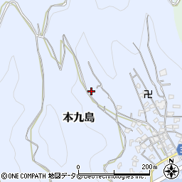 愛媛県宇和島市本九島1601周辺の地図