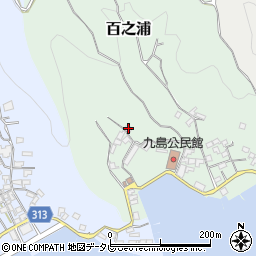 愛媛県宇和島市百之浦1355周辺の地図