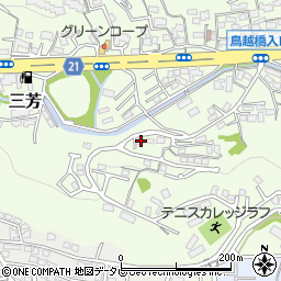 大分県大分市三芳953-3周辺の地図