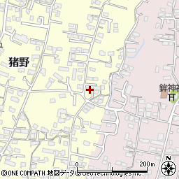 大分県大分市猪野278-3周辺の地図