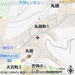 愛媛県宇和島市丸穂町周辺の地図