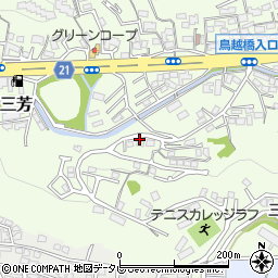 大分県大分市三芳952-5周辺の地図
