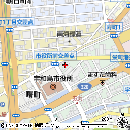 愛媛銀行宇和島支店周辺の地図