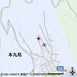 愛媛県宇和島市本九島1561周辺の地図