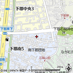 大分県大分市下郡南5丁目10周辺の地図