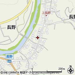福岡県八女市長野518周辺の地図