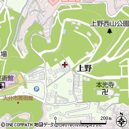 大分県大分市上野901周辺の地図