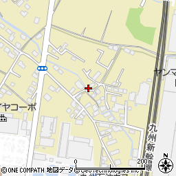 福岡県筑後市熊野870周辺の地図