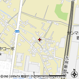 福岡県筑後市熊野870-6周辺の地図