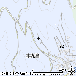 愛媛県宇和島市本九島2周辺の地図